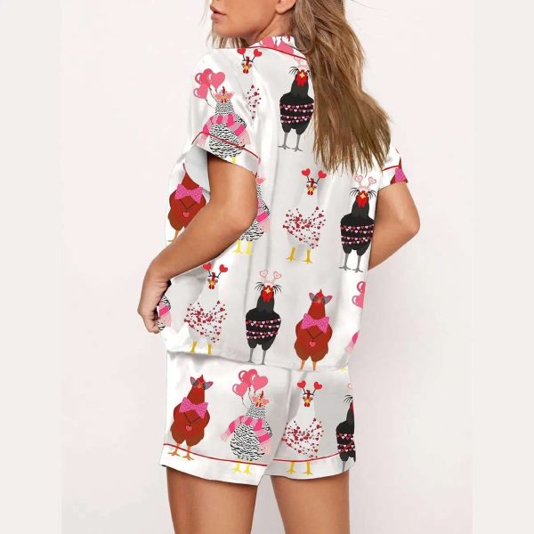 Chicken Valentine Pajama Set