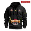 Chiefs AFC Champions 2024 Quarter Zip Hoodie