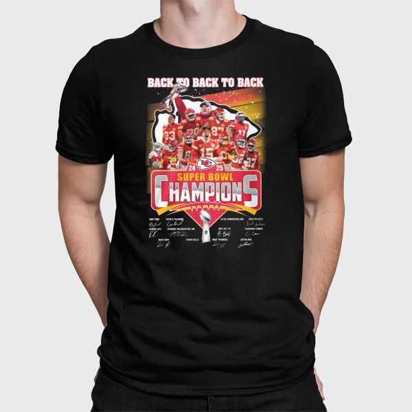 Chiefs Back To Back Super Bowl 2025 Shirt