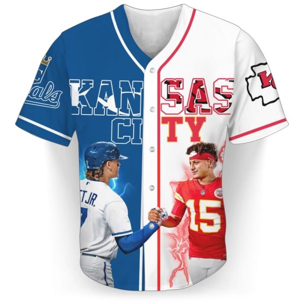 Chiefs Kelce Andy Reid Mahomes Baseball Jersey