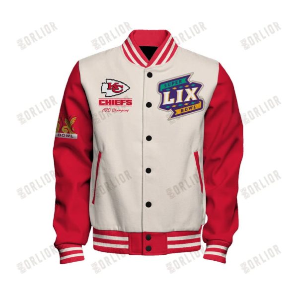 Chiefs LIX Super Bowl Varsity Jacket