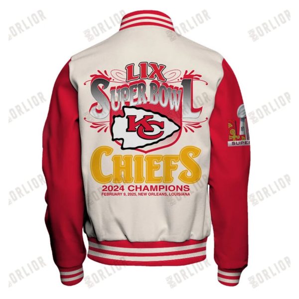 Chiefs LIX Super Bowl Varsity Jacket