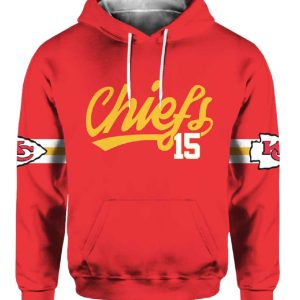 Chiefs Mahomes 15 Football Unisex Hoodie 2