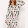 Circus Cute Animal Art Print Pajama Set