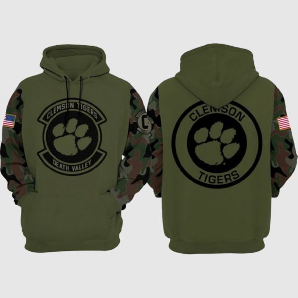 Clemson Tigers Football Veterans Hoodie 2023