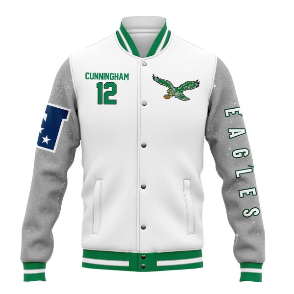 Coach Dawn Staley 12 Cunningham Eagles Baseball Jacket