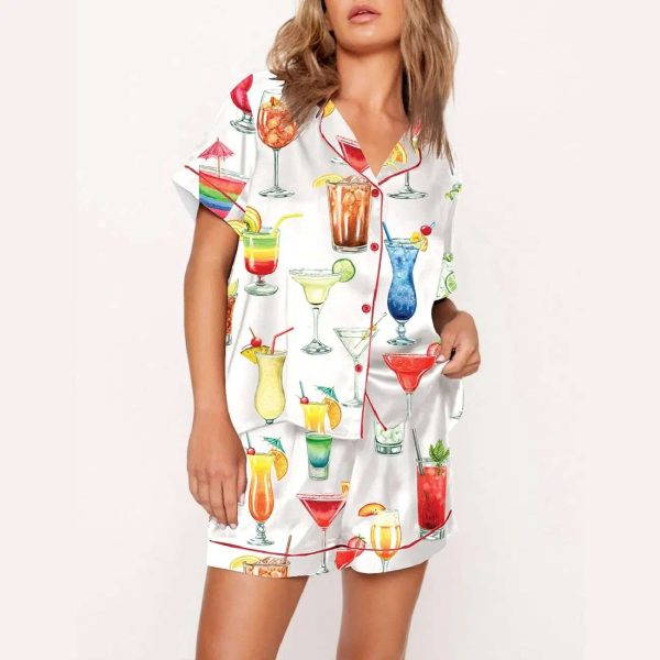 Cocktails Drinking Pajama Set