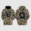 Colorado Football Coach Prime Military Hoodie Camo 2023