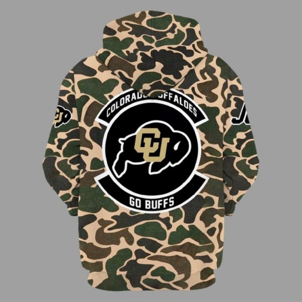 Colorado Football Coach Prime Military Hoodie Camo 2023