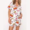 Coquette Chicken Nuggets Satin Pajama Set