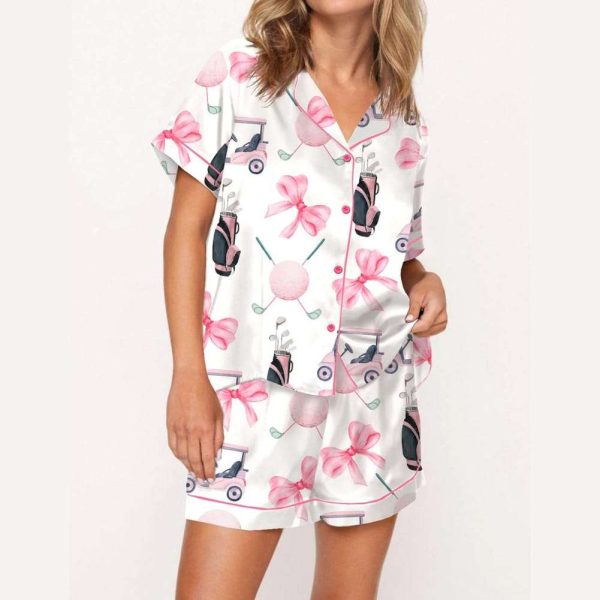 Coquette Golf Satin Pajama Set