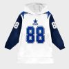 Cowboys Dem Boyz Lamb 88 Football Blanket Hoodie