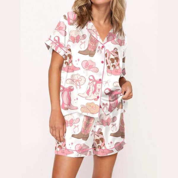 Cowgirl Coquette Satin Pajama Set