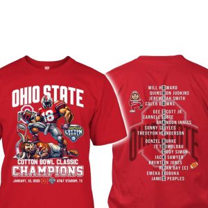 Ohio State Cotton Bowl Classic Champions 2025 Shirt 1