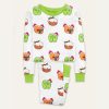 Cute Food Beans Christmas Art Print Pajama Set