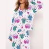 Cute Monster Heart Valentine’s Day Gift Art Print Pajama Set