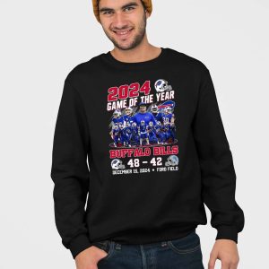 2024 Game Of The Year Bills 48 42 Lions Shirt 4