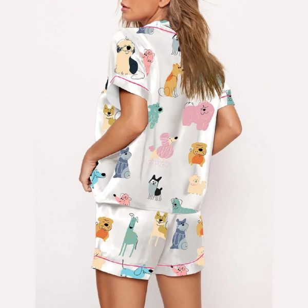 Doodle Dogs Print Pajama Set