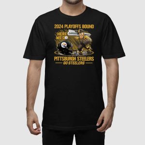 2024 Playoffs Bound Here We Go Steelers Shirt 3