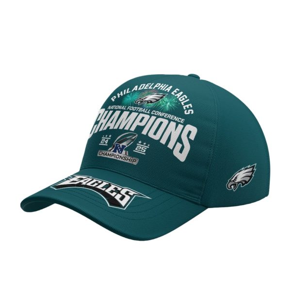 Eagles 2024-2025 NFC Champions All Over Printed Caps