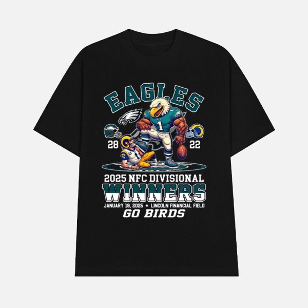 Eagles 28 – 22 Rams 2025 NFC Divisional Winners Shirt