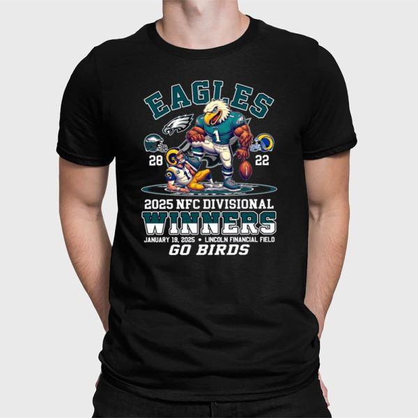 Eagles 28 – 22 Rams 2025 NFC Divisional Winners Shirt