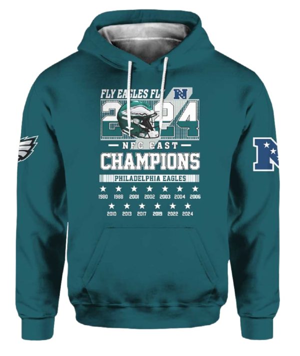 Eagles Fly Eagles Fly 2024 NFC East Champions Hoodie