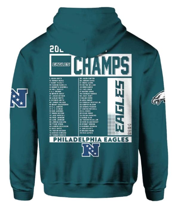 Eagles Fly Eagles Fly 2024 NFC East Champions Hoodie