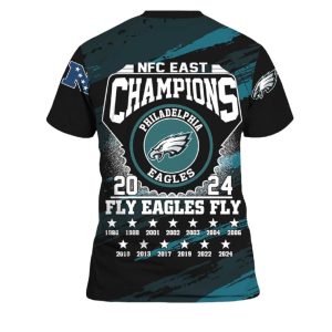 Eagles Go Birds 2024 NFC East Champions Shirt 3