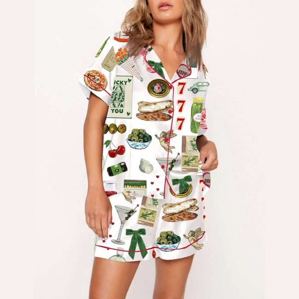 Espresso Martini Valentine’s Day Foods Luck You 777 Pajama Set