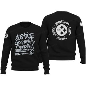 Steelers Justice Opportunity Equity Freedom Hoodie1