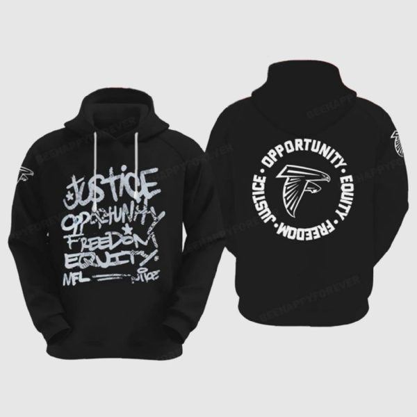 Falcons Justice Opportunity Equity Freedom Hoodie