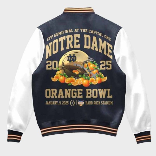 Fighting Irish Orange Bowl Champions 2025 Baseball Jacket