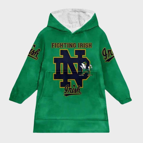 Fighting Irish They Not Like Us Football Blanket Hoodie