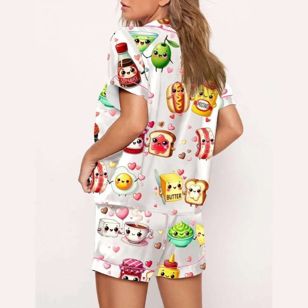 Food Pun Funny Valentine Pajama Set