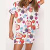 Fruit Print Pajama Set