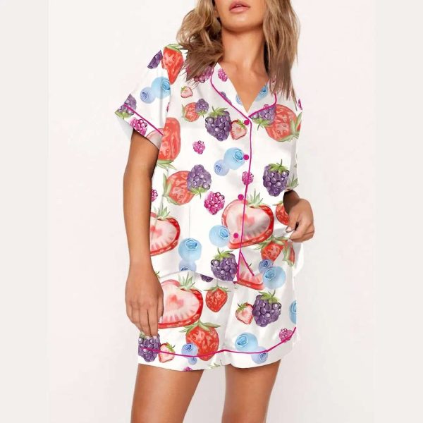 Fruit Print Pajama Set