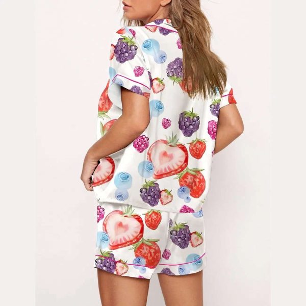 Fruit Print Pajama Set