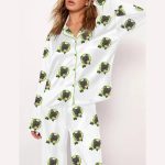 Funny Bulldog Cleveland Football Art Print Pajama Set