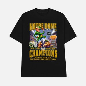 Notre Dame Capital One Orange Bowl 2025 Champions Shirt 1