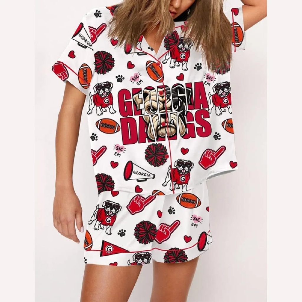 Georgia Dawgs Football Pajama Set