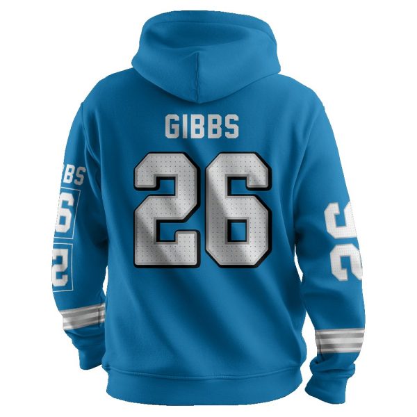 Gibbs 26 Detroit Football Unisex Hoodie