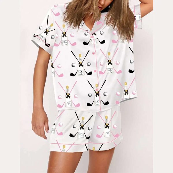 Golf Party Par Print Pajama Set