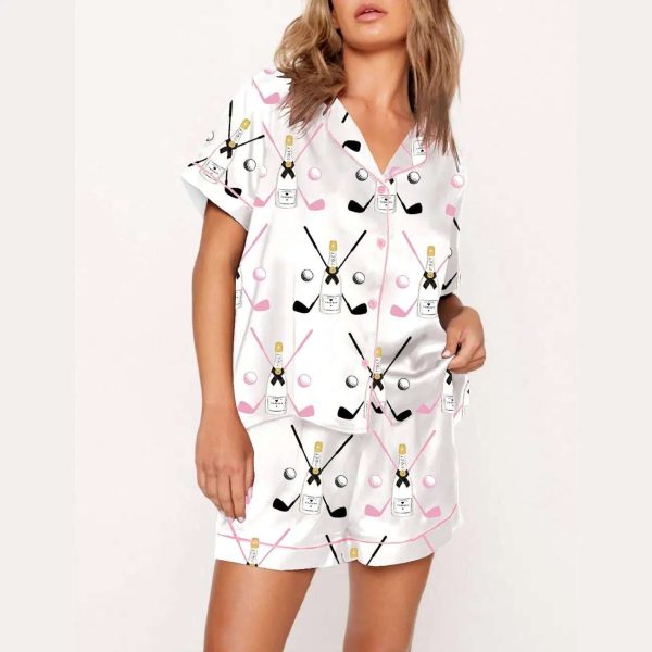 Golf Party Par Print Pajama Set