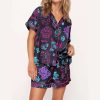 Graffiti Arcane Satin Pajama Set