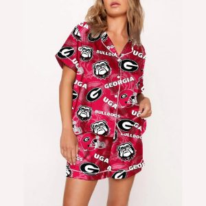 Bulldogs UGA Football Pajama Set1