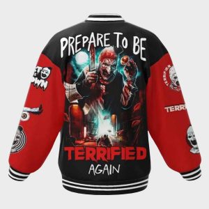 Terrifier 3 Prepare To Be Terrified Again Baseball Jacket 3