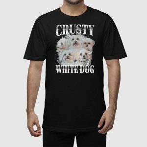 Crusty White Dog Shirt 2