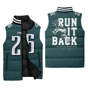 Run It Back Barkley 26 Philadelphia Football 3D Unisex Puffer Vest