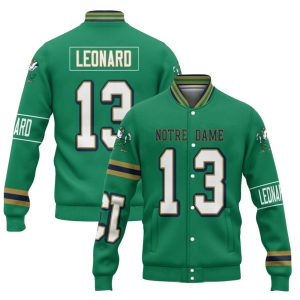 Leonard 13 Notre Dame Football Unisex Varsity Jacket